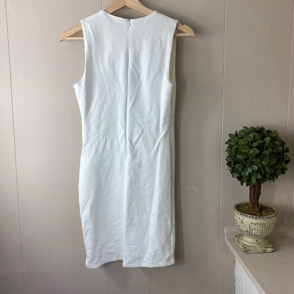 Lulus White V-Neckline Cocktail Dress Size Small - Picture 5 of 7